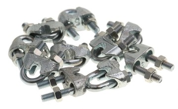 ZACISK LINOWY KABŁĄKOWY 6 mm DO LIN OCYNK 10 sztuk