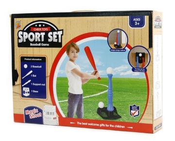 ZESTAW DO GRY BASEBALL Kij Bejsbolowy + Piłki