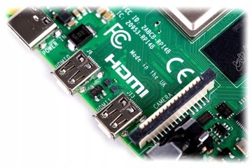 Одноплатный компьютер Raspberry Pi 4, 4 микрокомпьютера с тактовой частотой 1,5 ГГц, 8 ГБ ОЗУ, Wi-Fi