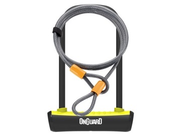 Zapięcie rowerowe U-lock Onguard 8154YL + linka