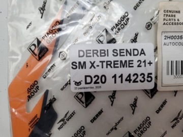 DERBI SENDA SM X-TREME 21r RIGHT Tail Cover Wrap 2H003565