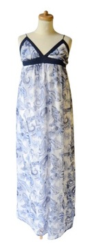 Sukienka Gina Tricot Wzory XL 42 Maxi Long Długa