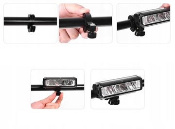 СВЕТОДИОДНАЯ ВЕЛОСИПЕДНАЯ ЛАМПА ПЕРЕДНЯЯ МОЩНАЯ + ЗАДНЯЯ 1200лм 4000мАч 3 ДИОДА