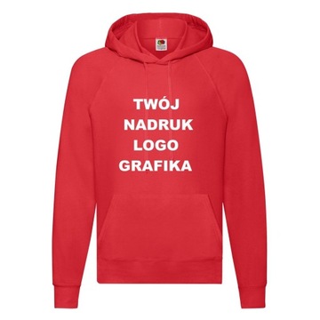 Bluza z WŁASNYM NADRUKIEM napisem [40] M 178cm