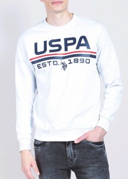 Bluza Męska U.S. POLO ASSN. USSWS4001 Szara r. XL