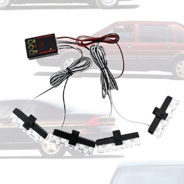 4 ФОНАРА 1 КОНЦЕНТР 12 СВЕТОДИОДНЫХ АВАРИЙНЫХ МИГАЛОК ГРУЗОВИКИ