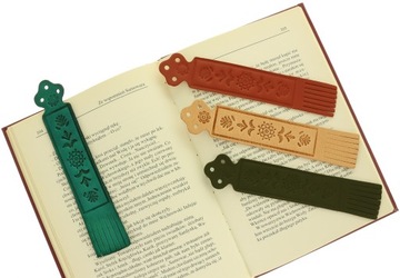 Закладка из натуральной кожи КАРАМЕЛЬ