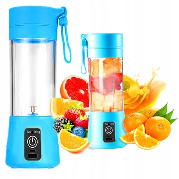 BLENDER DO KOKTAJLI SMOOTHIE TURYSTYCZNY NA USB 34 NAPOJE OWOCE NOWOŚĆ !!