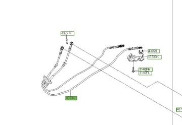 4374059000 HYUNDAI OE TÁHLO PÁKY ŘAZENÍ H350 2015-