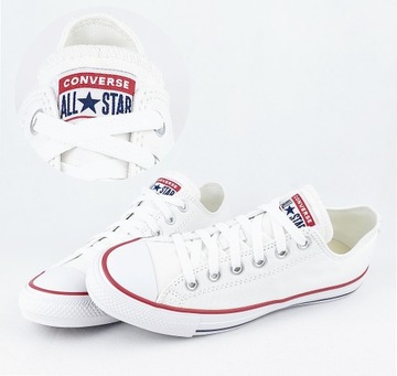 Buty Converse All Star Ox Oryginalne Trampki Białe r. 37