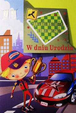 Kartka Urodzin dla Chłopca z Wymienna Cyfrą wzór11
