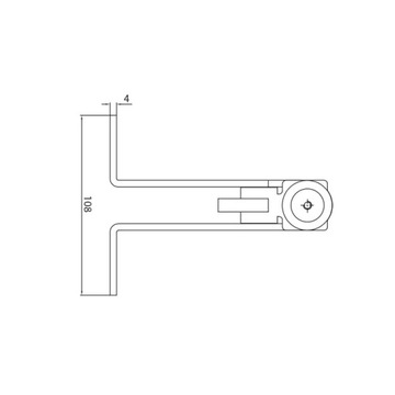 Стопор для распашных ворот с уловителем, ДЛИНА 60 мм, ТОПОН, КРЮК, ЗАЦЕЛ