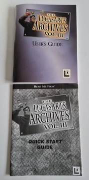 LUCAS ARTS ARCHIVES VOL III 3 ПК, большая коробка
