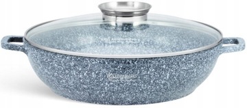 Garnek Niski Marmurowy Indukcja WOK 32cm EDENBERG