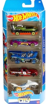 OUTLET HOT WHEELS CITY Zestaw 5-PACK Autka Resoraki