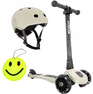 ZESTAW SCOOTANDRIDE Ash HULAJNOGA Highwaykick 3 + KASK z LED S-M 3L+