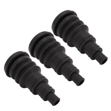 3 шт., защитные рукава для ботинок брандмауэра, черная резина, универсальная, до 3/8