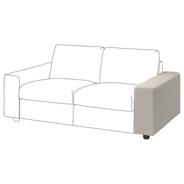 IKEA VIMLE Pokrycie podł szeroki Gunnared beżowy