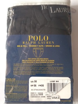 POLO RALPH LAUREN SLIPY MĘSKIE W 56 2 PAK BAWEŁNA