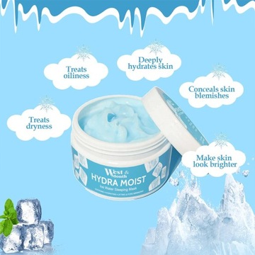 Hydra Moist Ice Water Sleeping Mask Whitening,inna