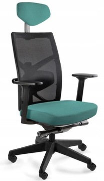 FOTEL TUNE Tealblue UNIQU 130 ERGONOMICZNY BIURO