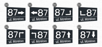 АДРЕСНАЯ ТАБЛИЧКА С НОМЕРОМ В СТРЕЛКЕ ВАШЕГО АДРЕСА