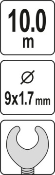 9 мм труба спираль 10 м YATO