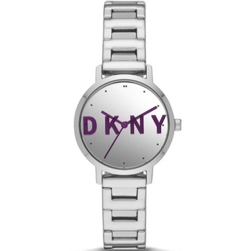 Srebrny zegarek DKNY Modernist z logo NY2838