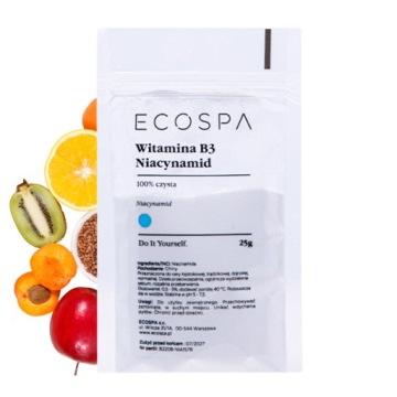 WITAMINA B3 NIACYNAMID PRZECIWZMARSZCZKOWA NA PRZEBARWIENIA 25 G ECOSPA
