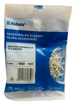 KUBALA KRZYŻYKI DYSTANSOWE DO GLAZURY 1mm 150szt.