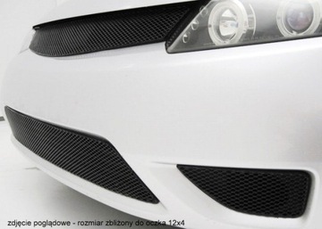 8x4 мм 25x100 см Серебристая алюминиевая сетка для бампера