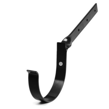 hak uchwyt 75 skręcony METALOWY rynny Bryza CZERŃ CZARNY