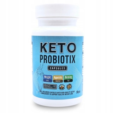 KETO PROBIOTIX PROBIOTYK naturalne zdrowe odchudzanie 30 kapsułek + GRATIS