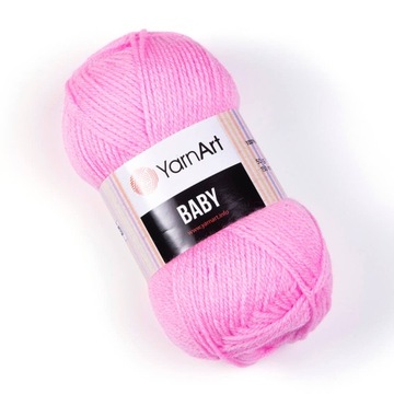 Włóczka YarnArt Baby kolor RÓŻOWY 10119