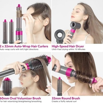 Фен 5in1 Webeauty Air, 110 000 об/мин, с отрицательными ионами