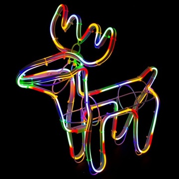 СВЕТЯЩИЙСЯ СВЕТОДИОДНЫЙ РОЖДЕСТВЕНСКИЙ ОЛЕНЬ ЦВЕТНОЕ УКРАШЕНИЕ НАРУЖНОЕ ОСВЕЩЕНИЕ