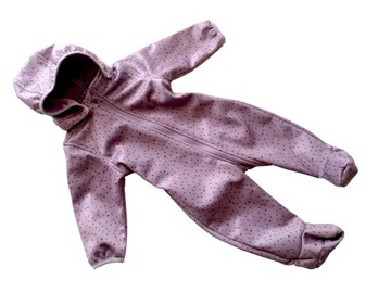 NAME IT termiczny kombinezon softshell - pluszowy od wewnątrz 62-68 cm