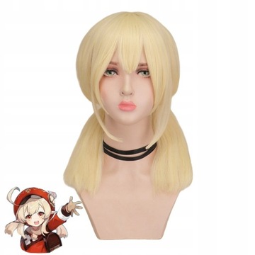 anime cosplay wig with double ponytail
