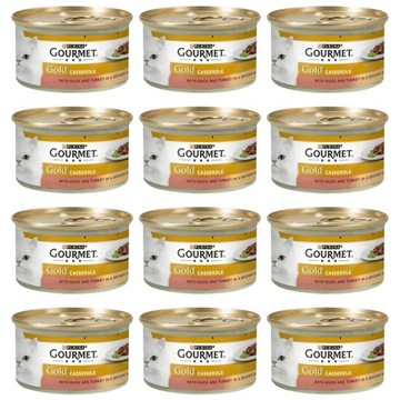 GOURMET GOLD Casserole kaczka i indyk 12x85g
