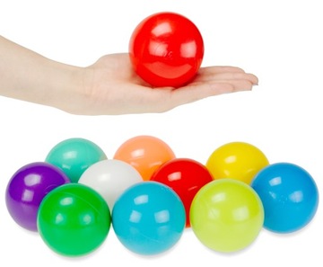 Piłki Do Suchego Basenu Kojca 7cm Wielokolorowe kulki 200szt Super Zabawa