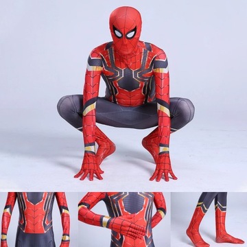 NOWOŚĆ KOSTIUM STRÓJ SPIDERMAN IRON 130
