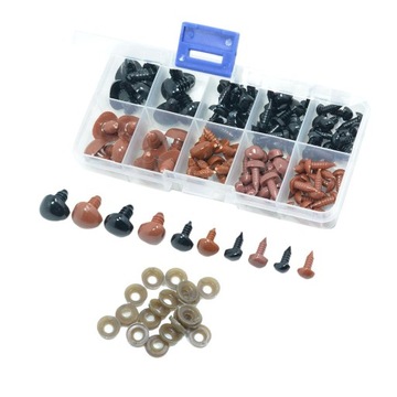 100шт пластиковые носы и защитные глаза для куклы Медведя