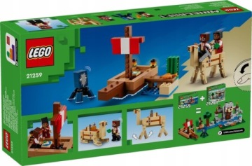 LEGO MINECRAFT 21259 ПИРАТСКИЙ КОРАБЛЬ КРУИЗНЫЙ ПОДАРОК
