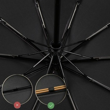 Большой складной зонт со светодиодным фонариком прочный складной зонт