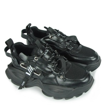 GOE JJ2N4083 ЧЕРНЫЕ ЖЕНСКИЕ КРОССОВКИ 39