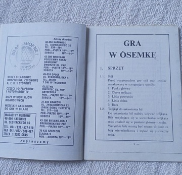 Польская бильярдная ассоциация. Игра Восьмерок – правила.