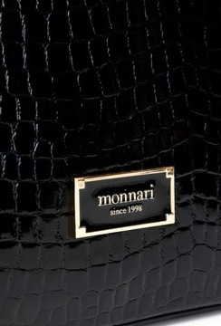 ЧЕРНАЯ ЖЕНСКАЯ СУМКА, МОННАРИ, КОЛЛЕКЦИЯ SNAKE OFFICE