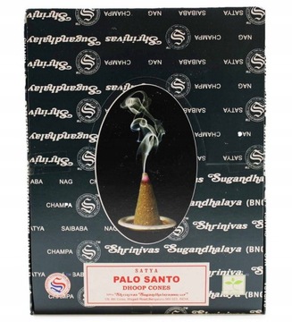Kadzidełka Stożkowe Palo Santo Dhoop SATYA 26g