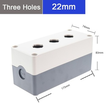 Kaseta sterownicza WYSOKA 85mm 3x otwór 22mm biała