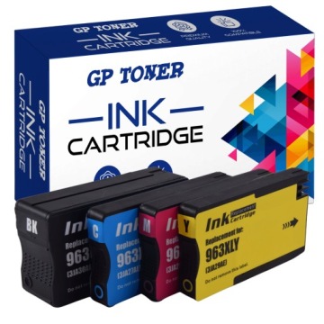 4 Inkoustové Náplně pro Hp 963XL OfficeJet Pro 9010 9012 9013 9014 9015 9016 9019 9020